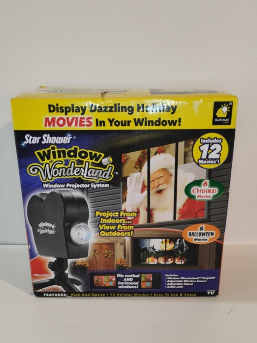 Star Shower Bulb Head Window Wonderland Christmas And Halloween Projector